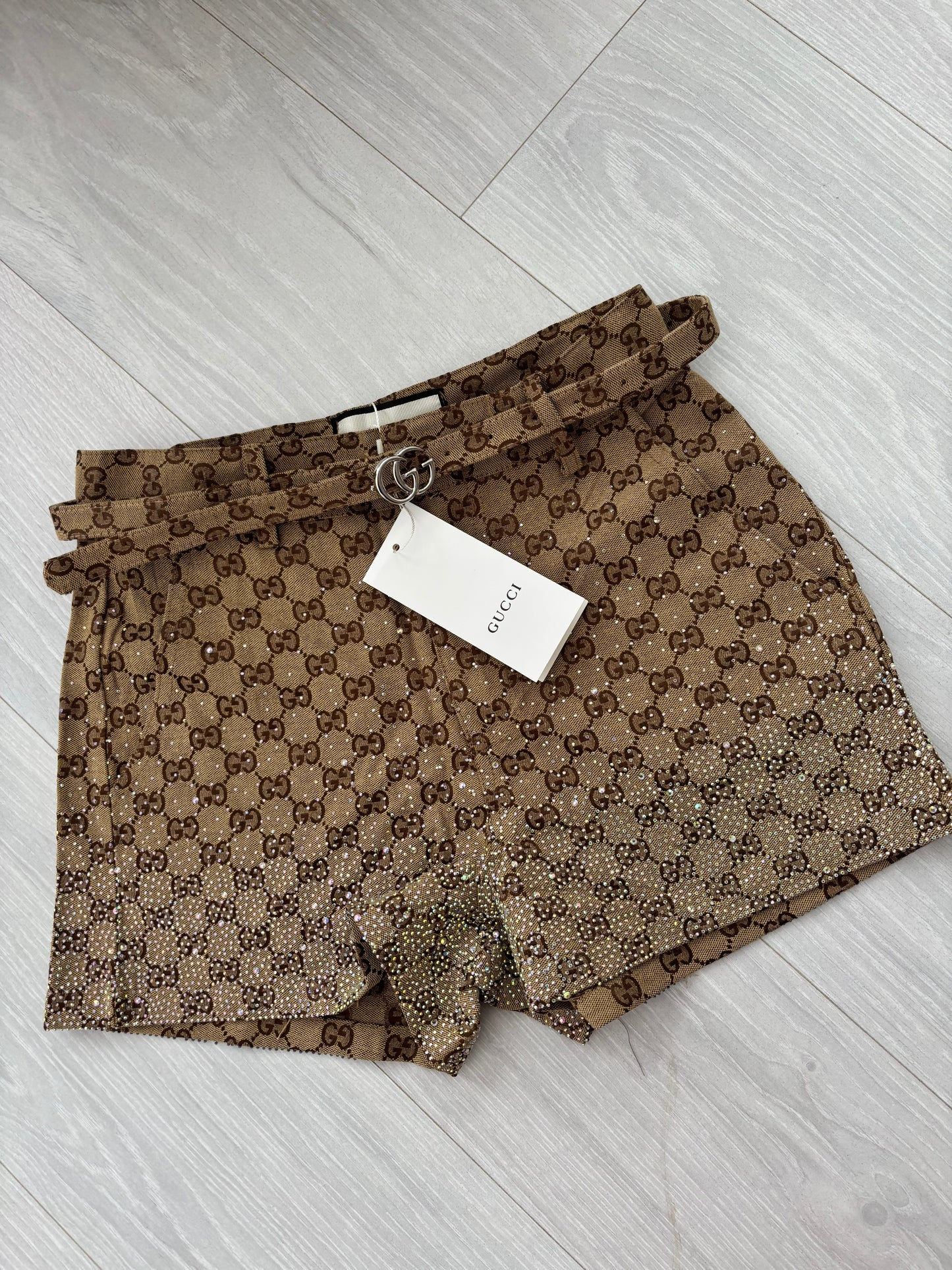 GG glitter shorts