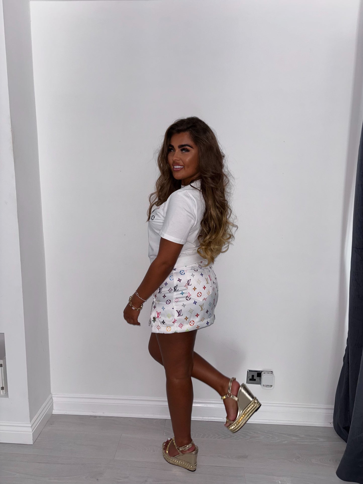 Lv skirt and top