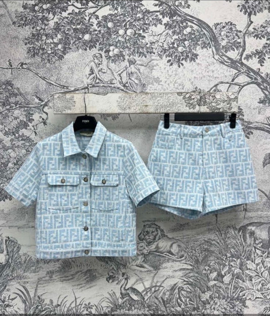 FF denim two piece