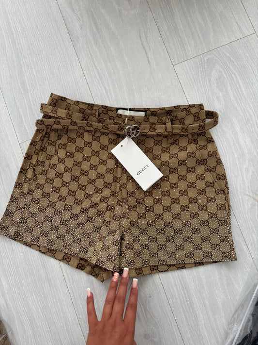 GG glitter shorts
