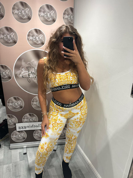 D&G cropped legging set