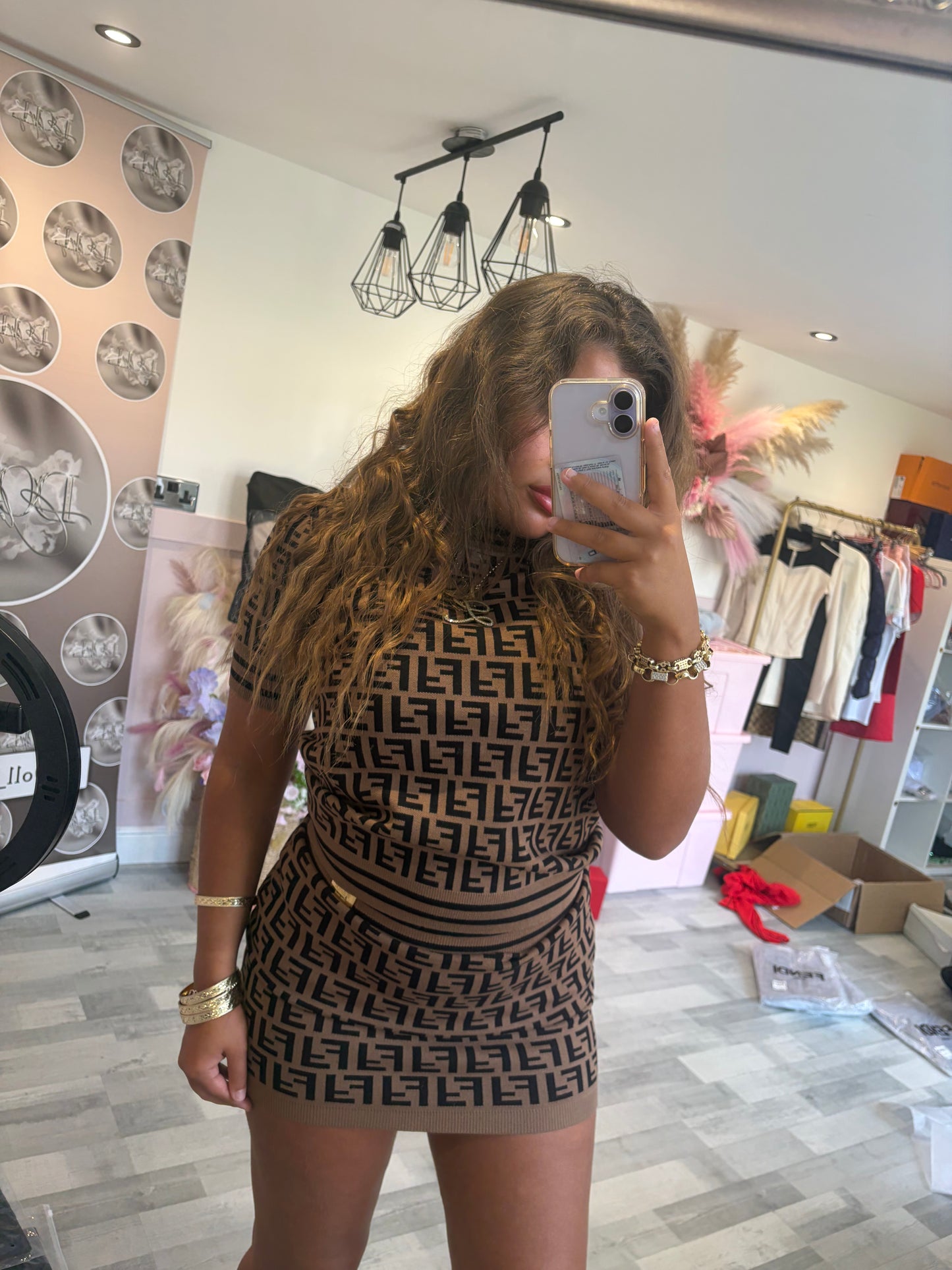 FF skirt and top