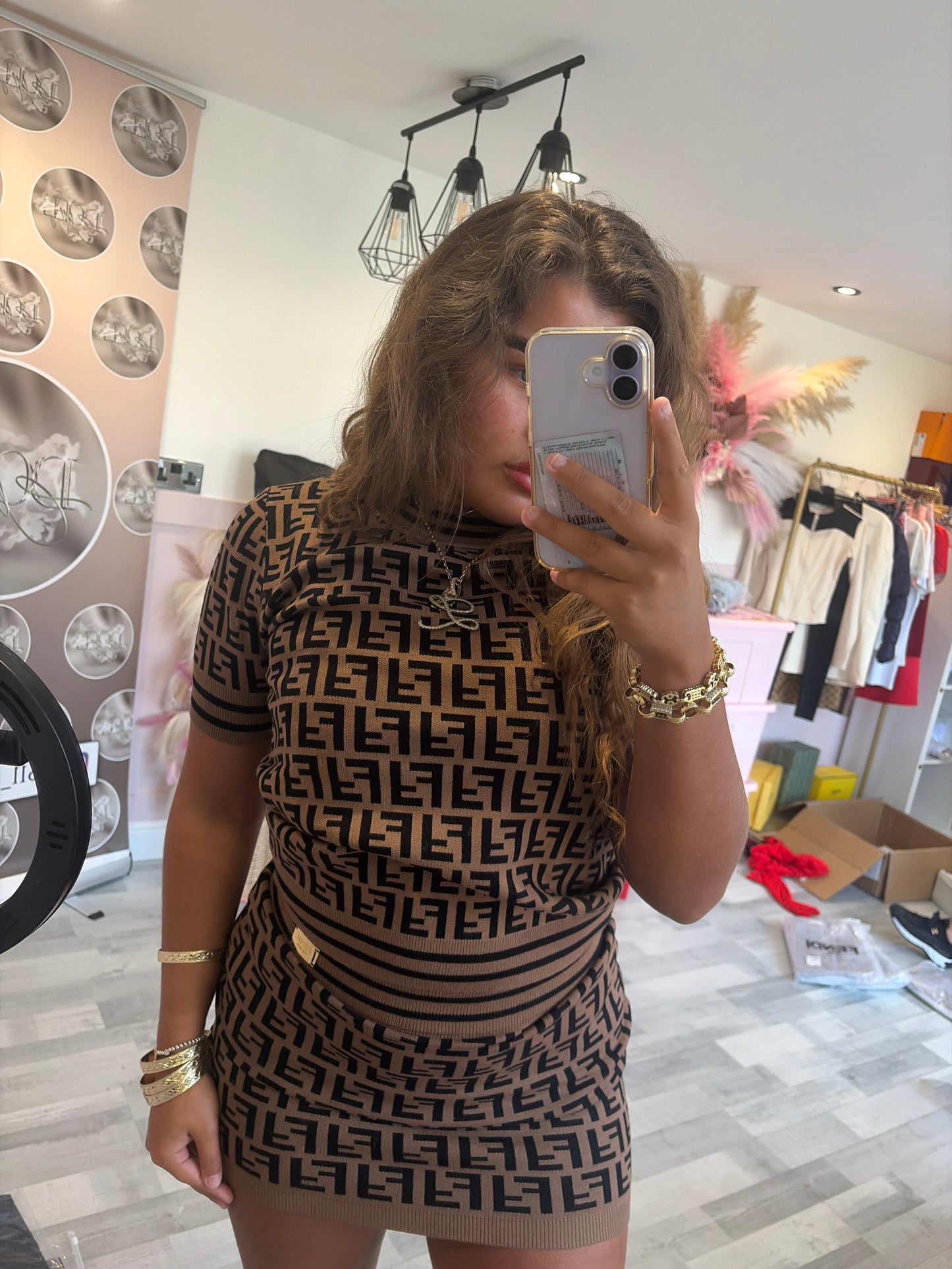 FF skirt and top